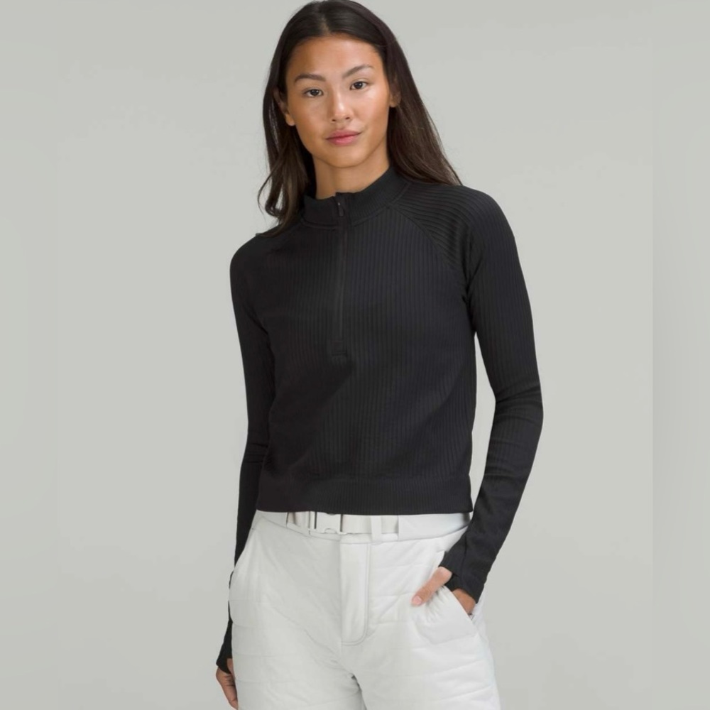 Lululemon Rest Less Cropped Half Zip